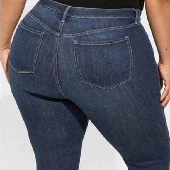 torrid Denim - Torrid Sky High Skinny Jean - Premium Stretch Dark Wash